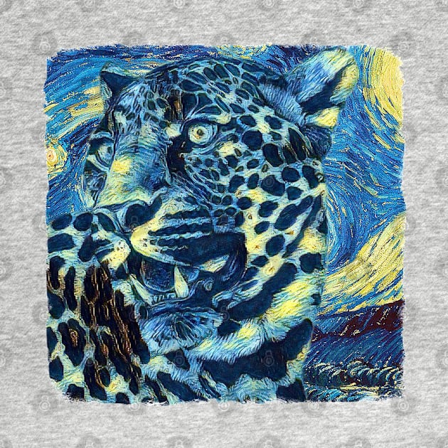 Leopard Van Gogh Style by todos